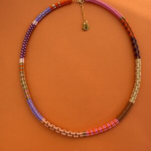 naszyjnik ze szklanych koralików