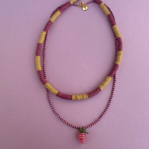 okrągły naszyjnik, naszyjnik z malinką