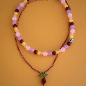 zestaw jesiennych naszyjników