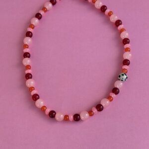 naszyjnik ze szklanych koralików