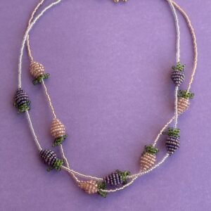 naszyjnik autumn Sunrise ze szklanych koralików